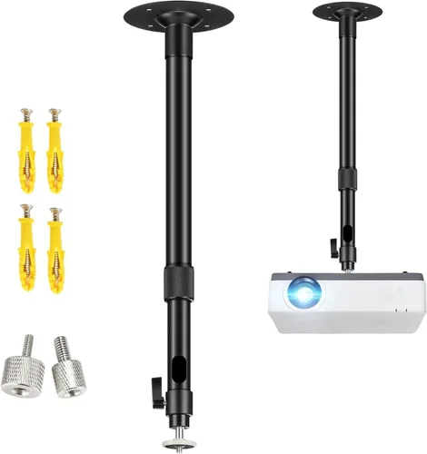 Vista 8 de 2-Be-Best Soporte para Proyector Mejorado, Soporte de Techo Extensible para Proyector, Soporte de Pared para Proyectores con Longitud Extensible