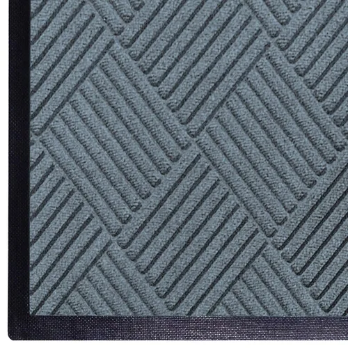 Tapete antideslizante Andersen, fibra de polipropileno diamante clásico, para suelo interior o exterior. Caucho SBR, 3/8 in de grosor., Bluestone, 1