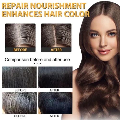 Vista 2 de TPTAL Barra inversa de cabello gris, jabón negro para cobertura de cabello gris, barra de champú para oscurecer el cabello natural, champú
