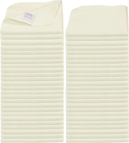 Vista 24 de Toallas de saco de harina Toalla de té para manualidades, plato de cocina, toalla de algodón en blanco para bordado, funda de lino para hornear