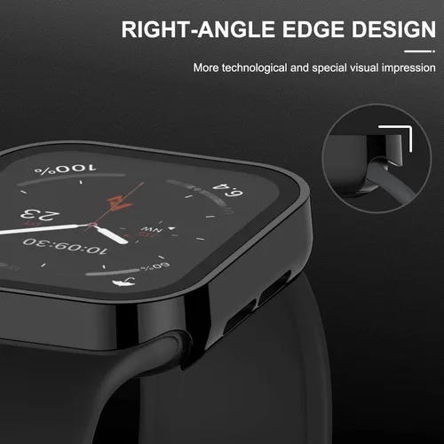 Vista 3 de Adepoy Paquete de 2 fundas rígidas compatibles con Apple Watch de 1.57 pulgadas, Series 6, SE, Series 5, Series 4, con protector de pantalla