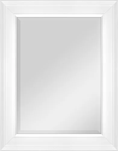 Vista 25 de MCS Simplicity - Espejo de pared grande de 21.5x25.5 pulgadas, espejo negro con detalle biselado, espejo para colgar en pared vertical u horizontal