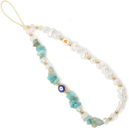 Vista 16 de Correa con dije para teléfono contra el mal de ojo, cordón para teléfono celular, dijes para teléfono, correa con cuentas para teléfono, cordón