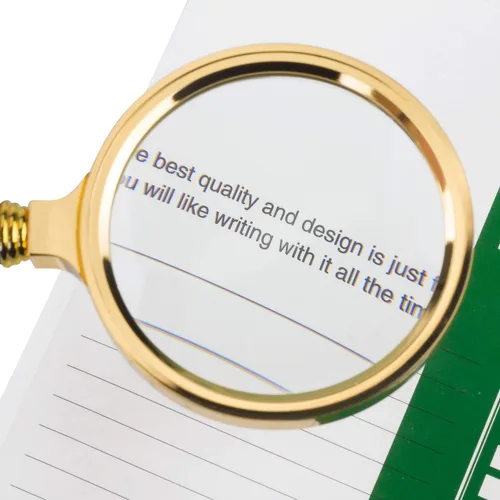 Vista 6 de BASUNE Lupa portátil de 10 aumentos, gafas de lupa de lectura de 10 aumentos con mango de palisandro para lectura de libros y periódicos