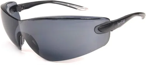 Bolle Safety 253-CB-40038 Cobra - Gafas de seguridad con montura sin montura y lente antiniebla de humo, negro/gris/humo