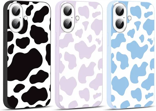 Vista 24 de Paquete de 3 Lindas Fundas con Estampado de Guepardo para iPhone 7/8/SE 2020/SE 2022 de 4.7", Fundas de Diseño Estético de Leopardo de Silicona