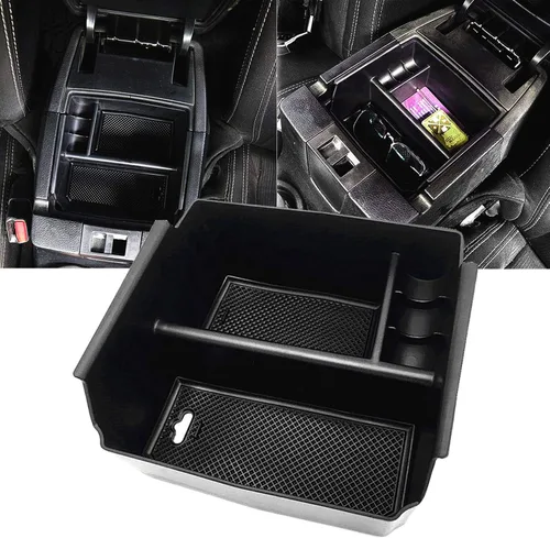 JOJOMARK Compatible con Jeep Wrangler JK y JKU Accessories 2011-2018 Organizador de bandeja de consola central (bandeja de consola)