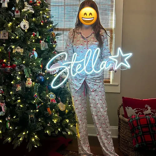 Custom Neon Signs for Bedroom Home Decor, Personalized Large LED Neon Light Sign for Wedding Party, Wall Art, Birthday Room Shop Logo Bar Name Neon