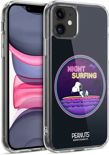Vista 11 de Head Case Designs Funda de gel suave con licencia oficial de Peanuts Tropical Surf Snoopy Aloha Disco compatible con Apple iPhone 13 Mini