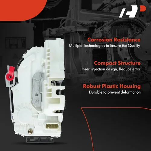 Vista 5 de A-Premium Actuador de bloqueo de puerta compatible con vehículos Dodge y Jeep - Durango/Grand Cherokee, 2011-2020 - Lado trasero del conductor
