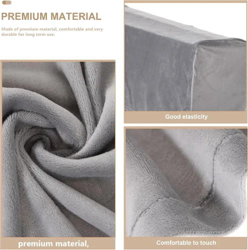 Vista 3 de BESPORTBLE Fundas elásticas para reposabrazos, fundas de brazo para sillas, sofá, sillón, funda de terciopelo para sofá de oficina en casa, funda