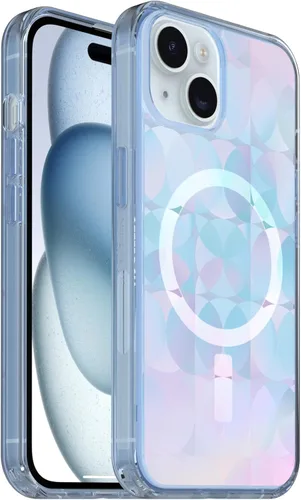 Vista 25 de OtterBox Funda Serie Symmetry+ para iPhone 16e, iPhone 15, iPhone 14 y iPhone 13 (SOLAMENTE), Se Acopla a MagSafe, Ultra-Elegante, Bordes Elevados