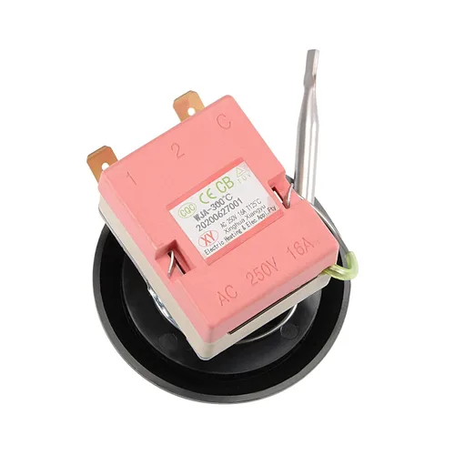 Vista 4 de uxcell Interruptor de control de temperatura NC 250V 16A 50-300C, termostato capilar para horno, refrigerador, calentador, 0.7m, con 2 tornillos y 2