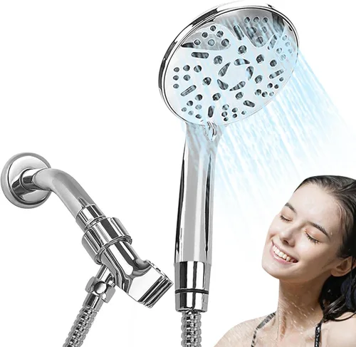 Vista 9 de Shower Head Filter, Handheld Shower Head with Filters, 9 Modes High Pressure Shower Head, Multifunctional Water Softener Head with Filters for Hard