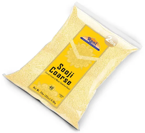 Vista 8 de Rani Sooji Gruesa (Farina, Suji, Rava, Rawa, Sémola de Trigo) Harina 32oz (2lbs) 908g ~ Completamente Natural Vegana Sin OGM Kosher De