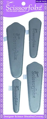 Vista 26 de SCISSORFOBZ Fundas protectoras para tijeras de diseño, para pequeñas tijeras de bordado, color verde mar, #SS-7