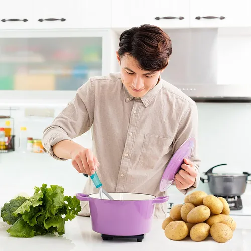 Vista 6 de Joyoldelf Triturador de Papas de Servicio Pesado, Triturador Integrado de Acero Inoxidable Herramienta de Cocina y Triturador