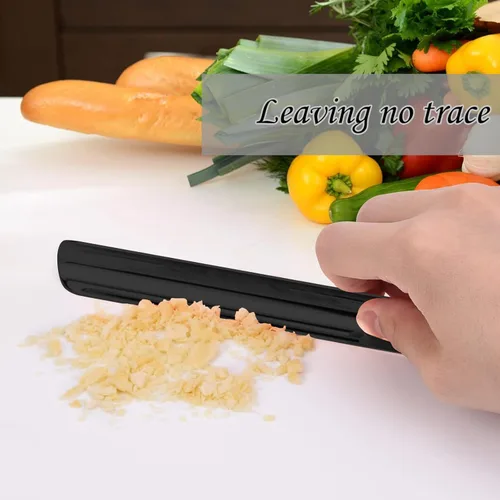 Vista 6 de Barredoras de migas de mesa para servidores, limpiador de migas de pan de acero inoxidable para mantel en restaurantes y hogares, servidores, Negro