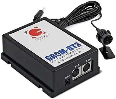 GROM TOYNB3 - Kit de adaptador Bluetooth AUX para automóvil, compatible con teléfonos inteligentes Android iPhone, compatible con estéreo
