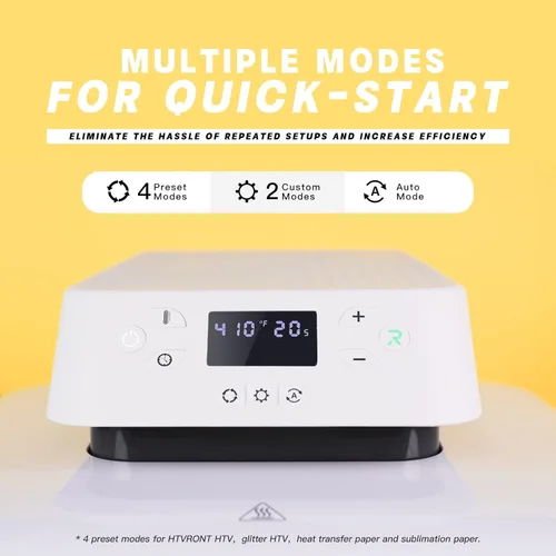 Vista 13 de HTVRONT Máquina de prensa de calor automática de 15 x 15 pulgadas para camisetas, máquina profesional de transferencia de calor con liberación