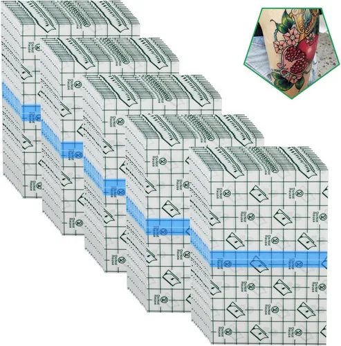 Vista 20 de Rollo de Vendaje para Cuidado Posterior de Tatuajes 3" x 10 Yardas - Película Transparente Impermeable para Curación Inicial de Tatuajes