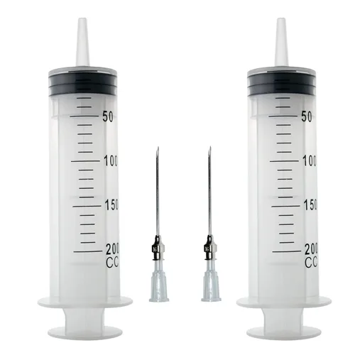 Vista 12 de 2 jeringas de 5.1 fl oz, jeringa de 150 cc, jeringa de cocina, jeringa de plástico, jeringa de gran volumen con aguja, jeringas dispensadoras