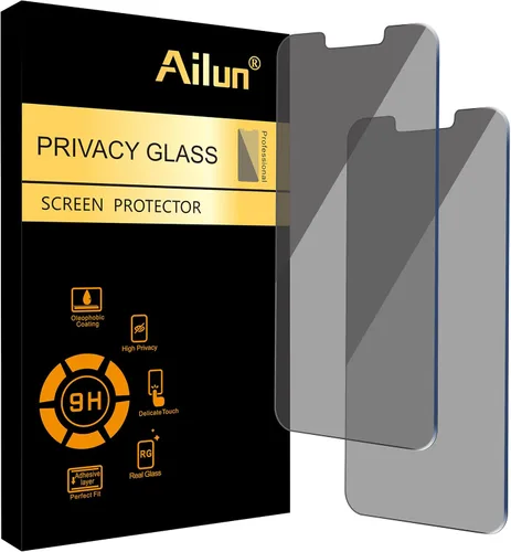 Vista 21 de Ailun - Protector de pantalla de privacidad para iPhone 11 Pro Max/iPhone XS Max [6,5 pulgadas], 2 unidades, antiespía, apto para usar con funda