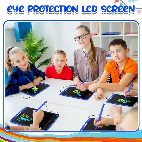 Vista 4 de Zhehao Tableta de escritura LCD de 24 piezas, tablero de garabatos de 8.5 pulgadas, colorido, reutilizable, almohadilla de dibujo, aprendizaje