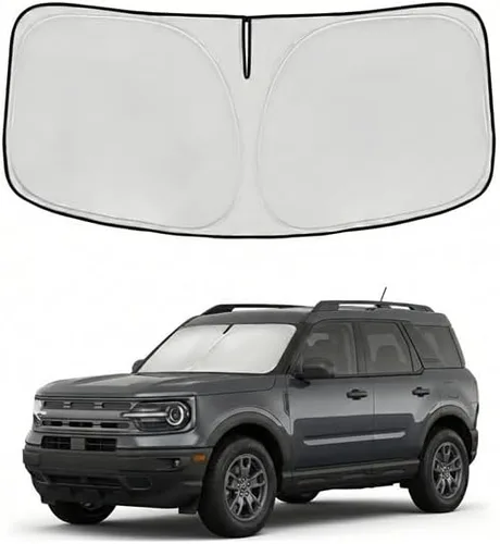 Vista 114 de Parasol para parabrisas Rivian R1S 2022-2024 2025, parasol para ventana frontal, ajuste personalizado, accesorios R1S, visera solar, pantalla
