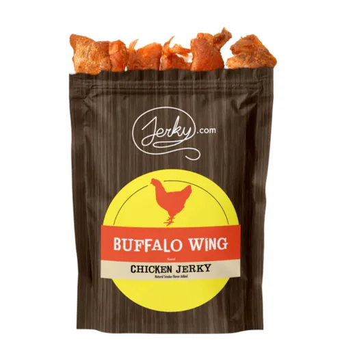 Buffalo Wing All Natural Chicken Jerky – La mejor carne seca de pollo en el mercado – Pollo 100% muscular entero – Sin conservantes añadidos, sin