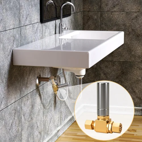 Vista 6 de SUNGATOR Martillo de agua de 3/8 pulgadas, 3/8 pulgadas macho Comp. × 3/8 pulgadas hembra Comp. Tee de acero inoxidable para lavavajillas, inodoro