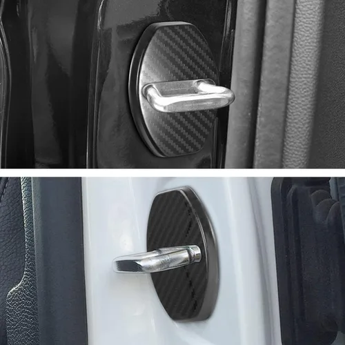 Vista 5 de TOMALL 4 piezas de cubiertas protectoras para cierres de puertas de coche, compatibles con Volkswagen Jetta GLI Beetle Golf Alltrack SportWagen