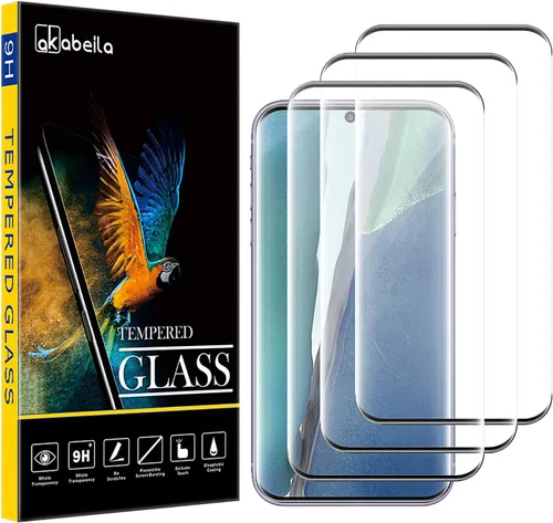 AKABEILA [Paquete de 3 protectores de pantalla para Huawei Nova 8 Pro HD Película protectora de vidrio templado dureza 9H compatible con casos fácil