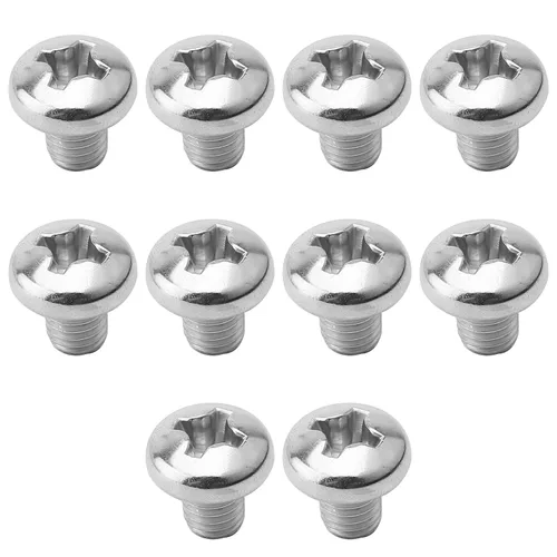 Vista 78 de MroMax 50 tornillos de máquina Phillips de cabeza plana M5 x 0.315 in, acero inoxidable 304 18-8, rosca completa, tornillos de cabeza cruzada gris