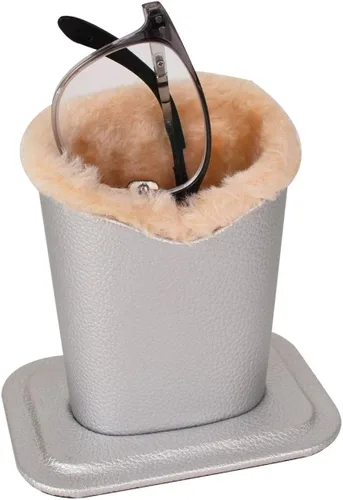 Vista 2 de Baitaihem Paquete de 2 soportes para lentes con forro de felpa para escritorios o mesitas de noche