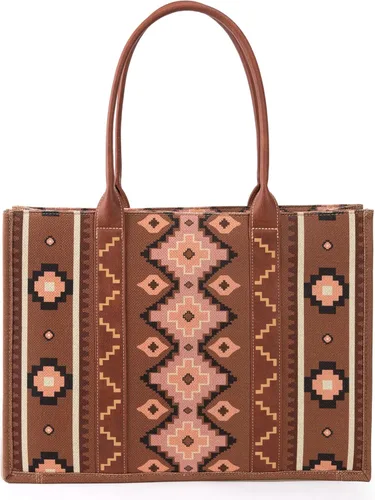 Vista 4 de Wrangler - Cartera para tarjetas de crédito para mujer, estilo bohemio, azteca, con bolsillo con cremallera