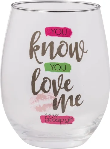 Vista 19 de Silver Buffalo Friends Doodle Logo - Copa de vino sin tallo, 20 onzas