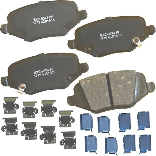 Vista 250 de Pastillas de freno traseras cerámicas Bendix Premium SBC1337 para Cadillac CTS 2014-2008, SRX 2016-2010, Chevrolet Camaro 2015-2010, Saab 9-4X 2011
