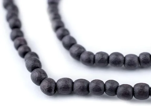 Vista 50 de TheBeadChest: cuentas de madera redondas naturales de 0.315 pulgadas, cuentas de madera sueltas espaciadoras para fabricar joyas, 4 tamaños