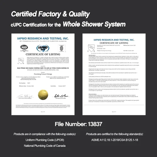 Vista 6 de KOJOX Sistema de Ducha de Baño de Lujo Cabezal de Ducha de Lluvia de 10 Pulgadas con Ducha de Mano Mezcladora Juego Combinado de Ducha Montado