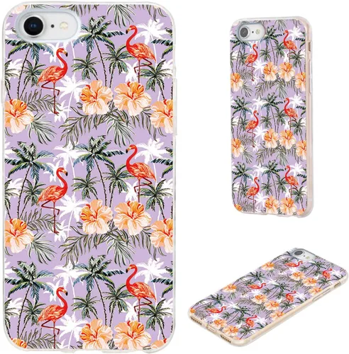 Vista 19 de Funda protectora completa delgada y suave de TPU transparente para iPhone SE 2022/2020, iPhone 8/7/6S/6 - Diseño de música divertida guitarra