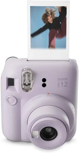 Vista 5 de Fujifilm instax Mini 12 - Cámara instantánea con paquete de 40 películas de disparo, color morado lila