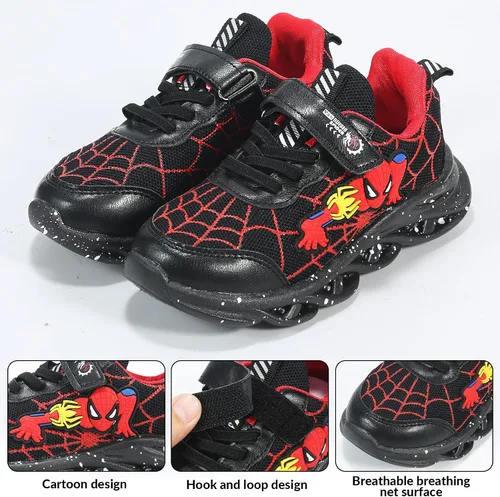 Vista 3 de Zapatillas iluminadas LED de dibujos animados para deportes al aire libre y correr con diseño transpirable