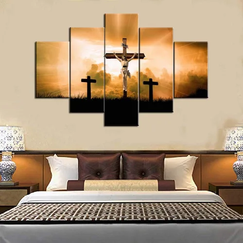 Vista 252 de TUMOVO Jesús Christian - Pintura sobre lienzo de 5 piezas