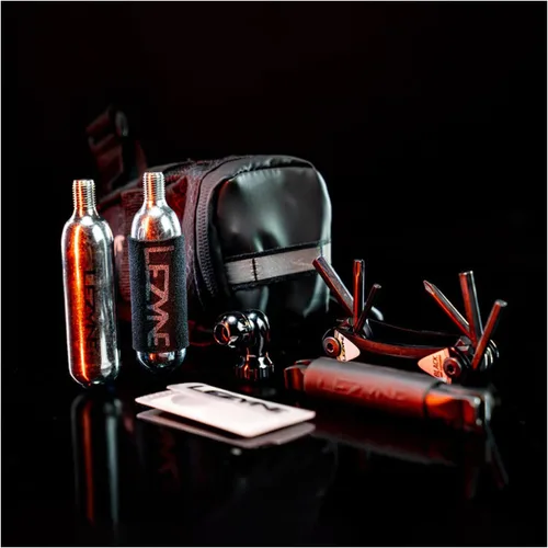 Vista 7 de LEZYNE M-Caddy Bike Repair Kits with Medium Wedge-Shaped Saddle Bag for Long-Distance Riding Choose Sport Kit or C02 Kit
