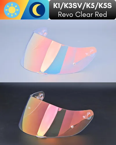 Vista 6 de Visera para casco de motocicleta para K1 K3SV K5 K5-S, visera de repuesto con protección UV y antiarañazos, universal