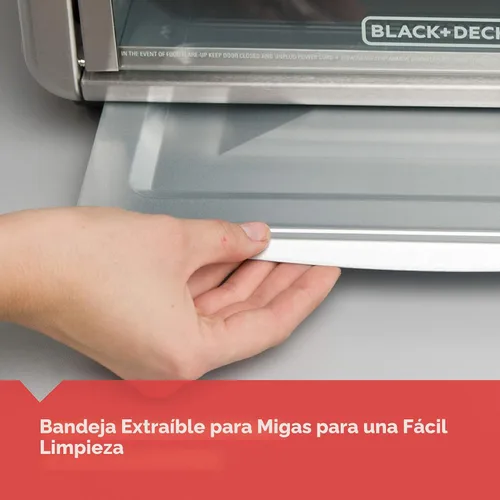 Vista 5 de Black & Decker Horno tostador , Posiciones de doble rack, N/A