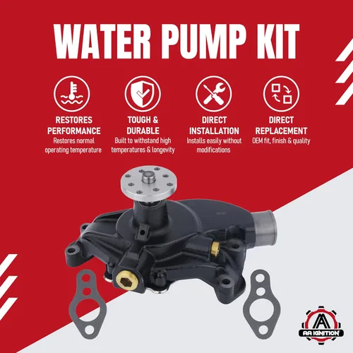 Vista 2 de Kit de bomba de circulación de agua - Compatible con motores Mercruiser, Stern Drive y Volvo Penta, 1968-1998 OMC, Chrysler e Indmar - Inboard 4.3