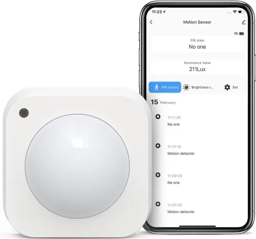 Vista 8 de TREATLIFE Zigbee - Sensor de alarma de puerta inteligente, sensor de contacto para ventana/puerta para seguridad del hogar, automatización