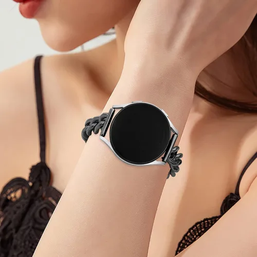 Vista 4 de Metal Chain Band Compatible with Samsung Galaxy Watch 7 6 5 4 FE Band 40mm 44mm,Galaxy Active 2 Watch Band/Galaxy Watch 6 4 Classic, 20mm Stainless